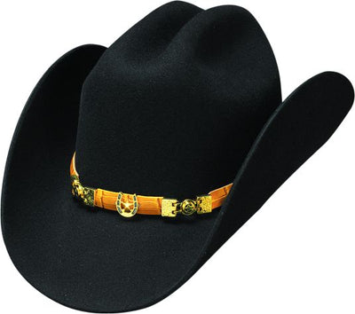 Bullhide Hats El Inquieto 6X  Black Cowboy/girl Hat Style 0467BL Mens Hats from Monte Carlo/Bullhide Hats
