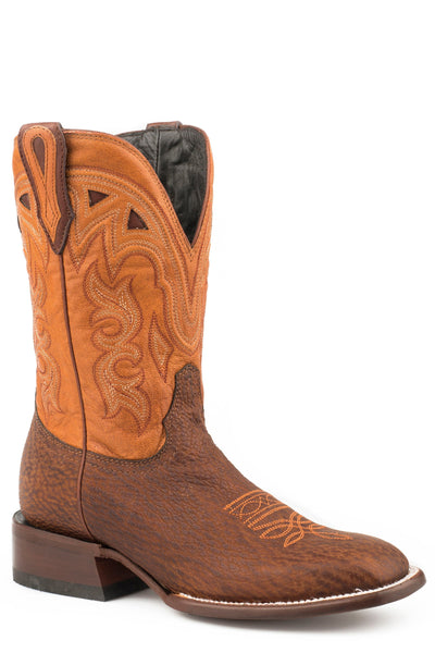 STETSON WOMENS JOPLIN TAN SHARK VAMP ORANGE 11"SHAFT COWBOY BOOTS STYLE 12-021-1852-0900 Ladies Boots from Stetson Boots and Apparel