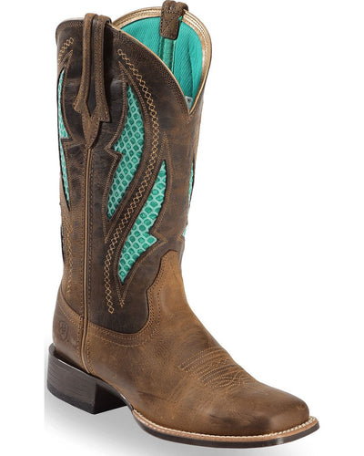 Ariat Women's VentTEK Ultra Quickdraw Square Toe Cowgirl Boots Style 10023146 Ladies Boots from Ariat