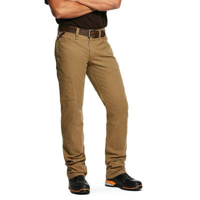 Ariat Men's Rebar M4 Khaki Made Tough DuraStretch Work Pants Style 10030239 Mens Pants from Ariat