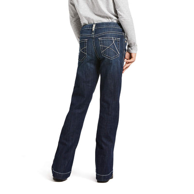 Ariat Trouser Mid Rise Stretch Ella Wide Leg Jeans Style 10032311 Girls Jeans from Ariat