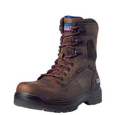 Ariat Turbo 8" USA Assembled Waterproof Carbon Toe Work Boot Style 10036737 Mens Workboots from Ariat