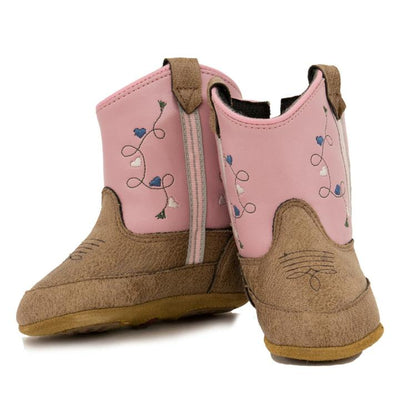 Jama Old West Infant Boots Style 10101TAN Girls Boots from Old West/Jama Boots
