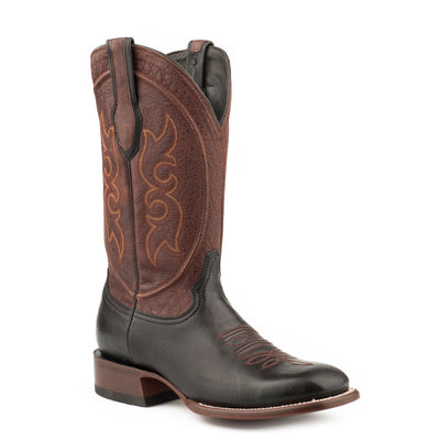 Stetson Mens JBS Bridger Handmade Boots Black Brown Style 12-020-1850-0109 Mens Boots from Stetson Boots and Apparel