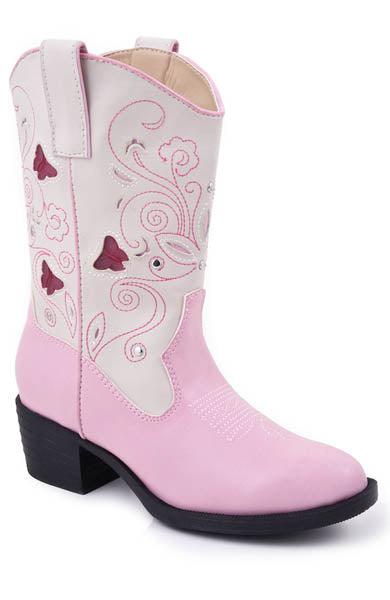 ROPER GIRLS FAUX LEATHER WESTERN LIGHTS BUTTERFLY STYLE 09-018-1201-1215 Girls Boots from Roper