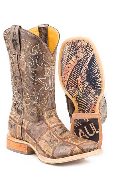 Tin Haul Mens Money Maker Western Boots Square Toe Style 14-020-0007-0342 Mens Boots from Tin Haul