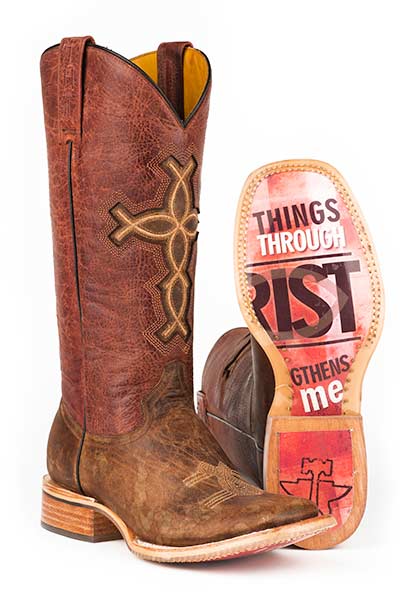 Tin Haul I Believe Cowgirl Boots Square Toe Style 14-021-0007-1285 Ladies Boots from Tin Haul