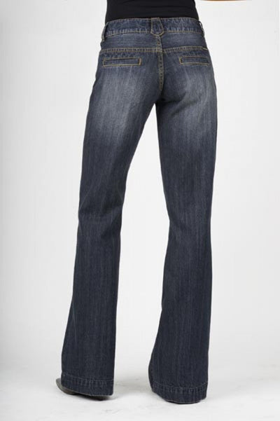 STETSON 214 FIT LONG CITY TROUSER IN DARK INDIGO STYLE 11-054-0202-0130 Ladies Jeans from Stetson Boots and Apparel