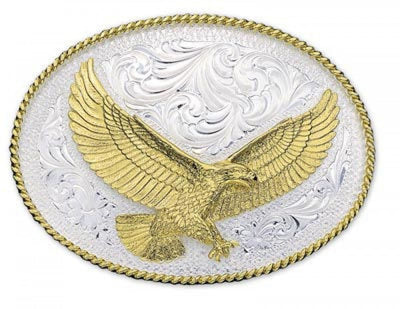 Montana Silversmith Large Oval Eagle Buckle Style 1460 MENS ACCESSORIES from Montana Silversmith