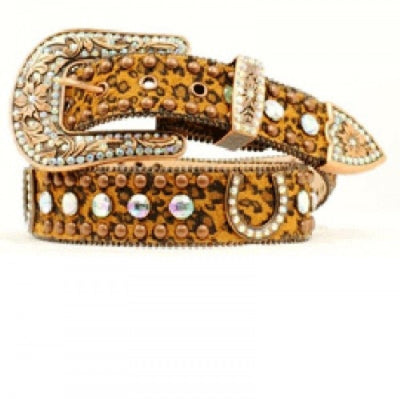 MF Western Bling Ladies leopard Belt Style N3513602 Ladies Accessories from MF Western