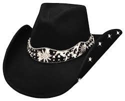 Bullhide Hats Western Felts Euphoria Style 0635BL Ladies Hats from Monte Carlo/Bullhide Hats