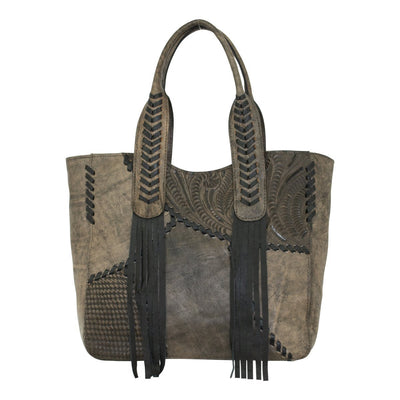 American West Gypsy Patch Large Zip-Top Tote Style 1752915 Ladies Accessories from American west