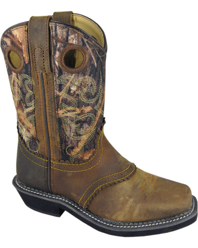 Smoky Mountain Youth Boys Pawnee Camo Western Square Toe Boots Style 3350Y Boys Boots from Smoky Mountain Boots
