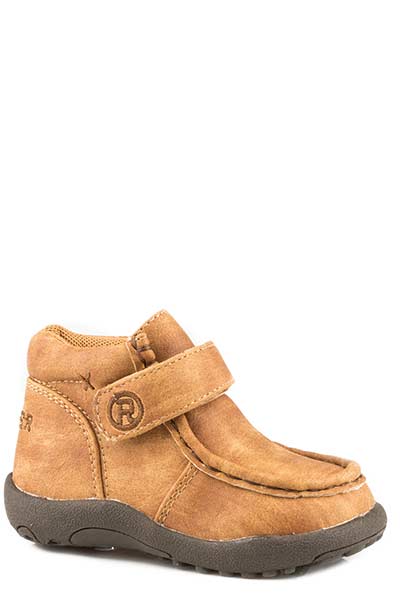 Roper Infants Tan Cowbaby Moc Style 09-016-1791-3608 Boys Boots from Roper