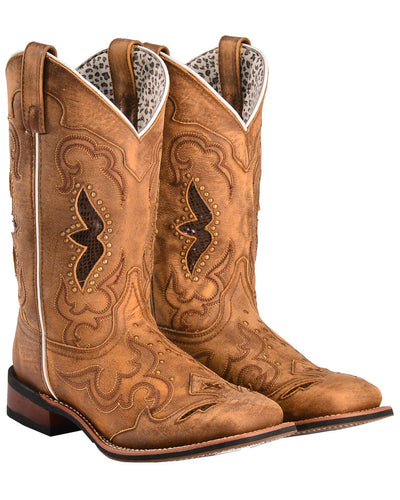 Laredo Womens Spellbound Western Square Toe Boots Style 5661 Ladies Boots from Laredo