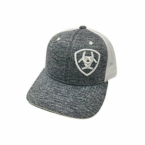MF Western Ariat Logo Men's Baseball Cap - Grey With Snapback Closure - View #8