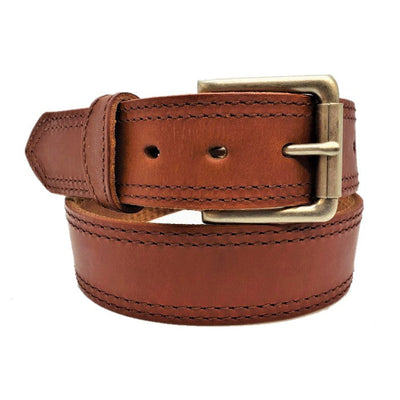 Gingerich Belts Hot Dipped Tan Double Stitched Style 8018-38 MENS ACCESSORIES from Gingerich