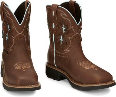 Justin Ladies Chisel Nano Comp Toe Work Boots Style GY9960 Ladies Workboots from JUSTIN BOOT COMPANY