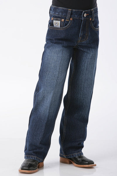 Cinch Little Boys Dark Wash Regular White Label Jeans Style MB12842002 Boys Jeans from Cinch