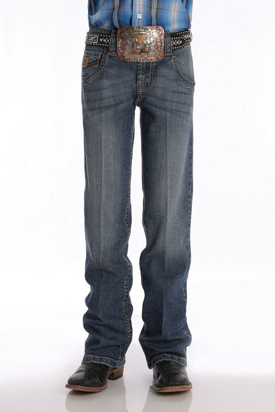 Cinch Boys Relaxed Fit Medium Stonewash Style MB16642004 Boys Jeans from Cinch