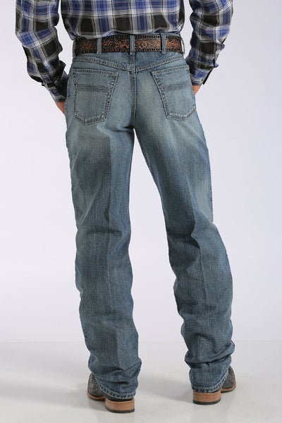 Cinch Men's Loose Fit Black Label Medium Stonewash Style MB90633006 Mens Jeans from Cinch