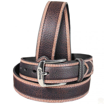 MF Western Ariat Men Diesel Brown Rowdy Leather Belt Style A10004305 MENS ACCESSORIES from MF Western