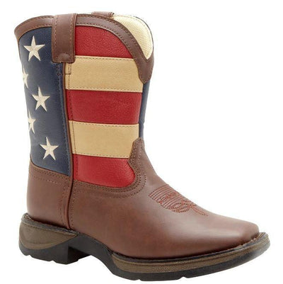 DURANGO LIL' KID'S PATRIOTIC WESTERN FLAG BOOT STYLE BT245 Boys Boots from Durango