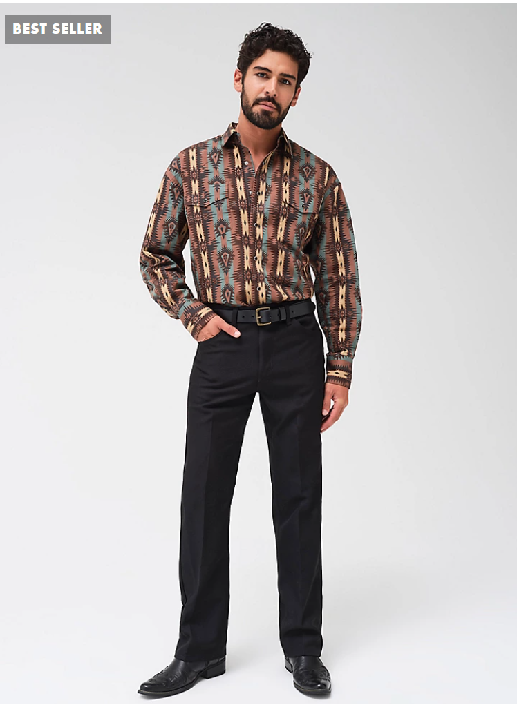 WRANGLER MENS WRANCHER DRESS JEAN STYLE 00082BK - Main Image