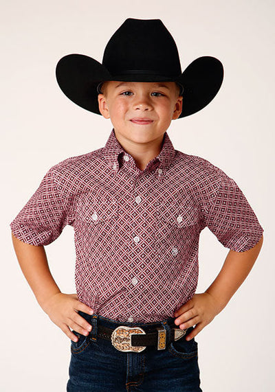Roper Boys Independence Plaid Short Sleeve Style 03-031-0325-4022- Premium Boys Shirts from Roper Shop now at HAYLOFT WESTERN WEARfor Cowboy Boots, Cowboy Hats and Western Apparel