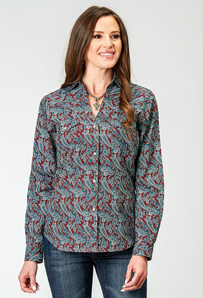 ROPER LADIES RED RIVER LONG SLEEVE SHIRT STYLE 03-0050-0225-2027 Ladies Shirts from Roper