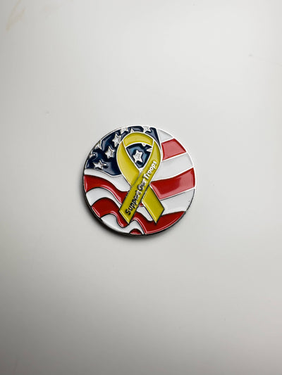 Sturdy Magnetic Troop Pin - Style Troop Support  from American Hat Makers