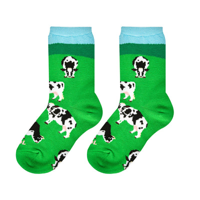 Cows - Kids 4-7 Crew  from Cool Socks