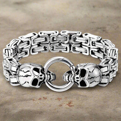 Mens Stainless Steel ntine Chain Bracelet MENS ACCESSORIES from WoodWristCo