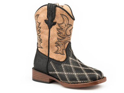 Roper Toddler Boys Square Toe Cross Cut Boots Style 09-017-1900-2482- Premium Boys Boots from Roper Shop now at HAYLOFT WESTERN WEARfor Cowboy Boots, Cowboy Hats and Western Apparel