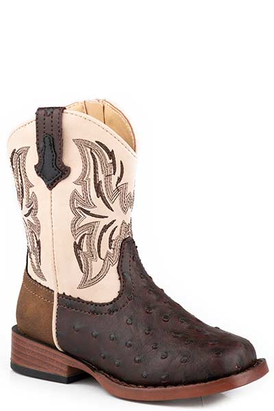 Roper Toddler Dalton Ostrich Boots Style 09-017-1900-3369- Premium Girls Boots from Roper Shop now at HAYLOFT WESTERN WEARfor Cowboy Boots, Cowboy Hats and Western Apparel