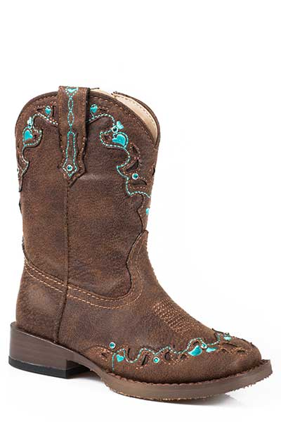 Roper Toddler Girls Heart Boots Style 09-017-1901-0997 Girls Boots from Roper