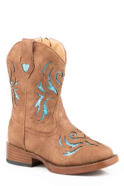 Roper Toddler Glitter Breeze Boots Style 09-017-1901-1549 Girls Boots from Roper