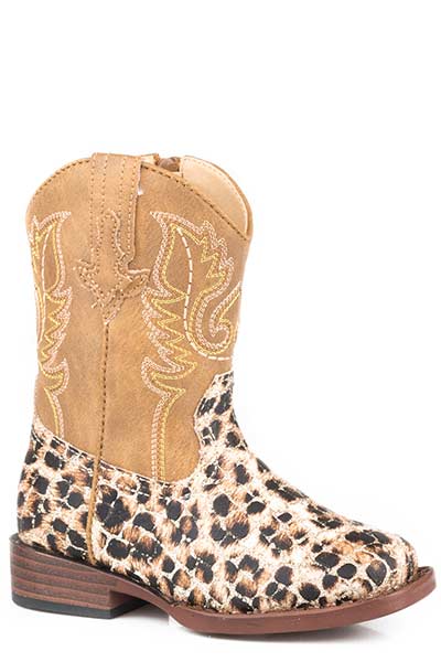 Roper Toddler Glitter Leopard Boots Style 09-017-1901-2800 Girls Boots from Roper
