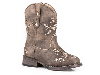 Roper Girls Lola Brown Cowboy Boots 09-017-1903-2765- Premium Girls Boots from Roper Shop now at HAYLOFT WESTERN WEARfor Cowboy Boots, Cowboy Hats and Western Apparel