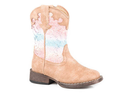 Roper Girls Glitter Lace Cowboy Boots  09-017-1903-2801 Girls Boots from Roper