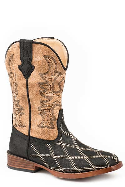 Roper Boys Square Toe Cross Cut Boots Style 09-018-1900-2482- Premium Boys Boots from Roper Shop now at HAYLOFT WESTERN WEARfor Cowboy Boots, Cowboy Hats and Western Apparel