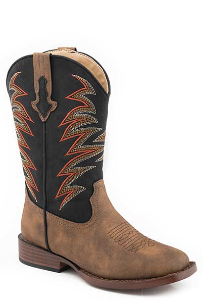 Roper Boys Square Toe Clint Boots Style 09-018-1900-2992 Boys Boots from Roper