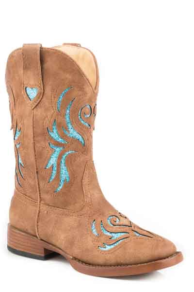 Roper Kids Glitter Breeze Shaft Style 09-018-1901-1549- Premium Girls Boots from Roper Shop now at HAYLOFT WESTERN WEARfor Cowboy Boots, Cowboy Hats and Western Apparel