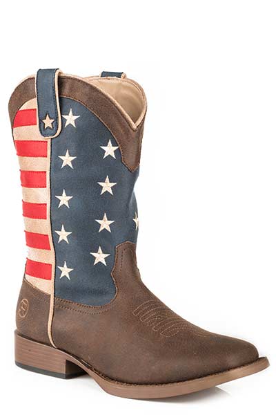 Roper Boys American Patriotic Boots Style 09-018-1902-0380- Premium Boys Boots from Roper Shop now at HAYLOFT WESTERN WEARfor Cowboy Boots, Cowboy Hats and Western Apparel