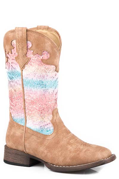 Roper Childrens Glitter Lace Boots Style 09-018-1903-2801 Girls Boots from Roper