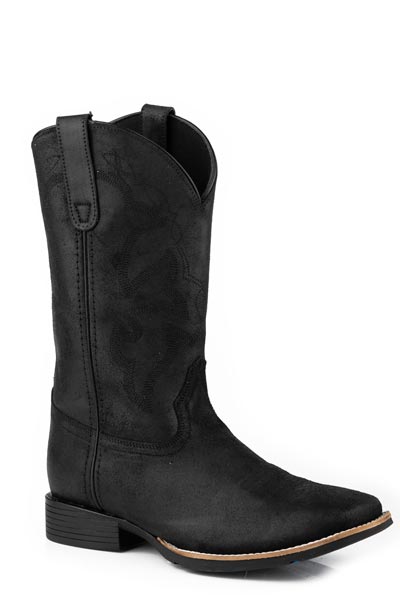 Roper Mens Black Square Toe Boots Style 09-020-0904-3314 Mens Boots from Roper