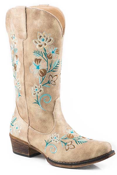 Roper Ladies Riley Floral Boots Style 09-021-1566-2856 Ladies Boots from Roper