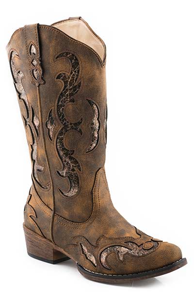 Roper Ladies Riley Flextra Glitter Boots Style 09-021-1566-3022 Ladies Boots from Roper