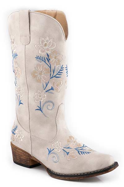 Roper Ladies Riley Floral Snip Toe Boots Style 09-021-1566-3128 Ladies Boots from Roper