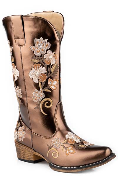 Roper Ladies Riley Floral Snip Toe Boots Style 09-021-1566-3254 Ladies Boots from Roper